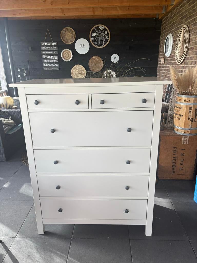 IKEA Hemnes ladekast wit - 108x50x131 cm - Gebruikt, Huis en Inrichting, Kasten | Ladekasten, Ophalen, Gebruikt, 25 tot 50 cm