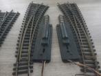 Fleischmann HO Wissels: 2 sets (recht en bocht) L+R, Gebruikt, Gelijkstroom, Fleischmann, Rails