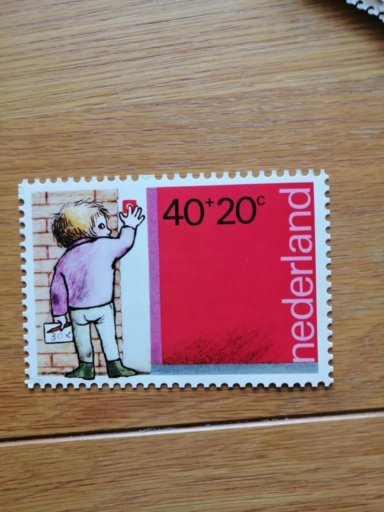 1 Mooie bedank kaart Kinderpostzegels uit 1978, Postzegels en Munten, Verzenden, Nederland