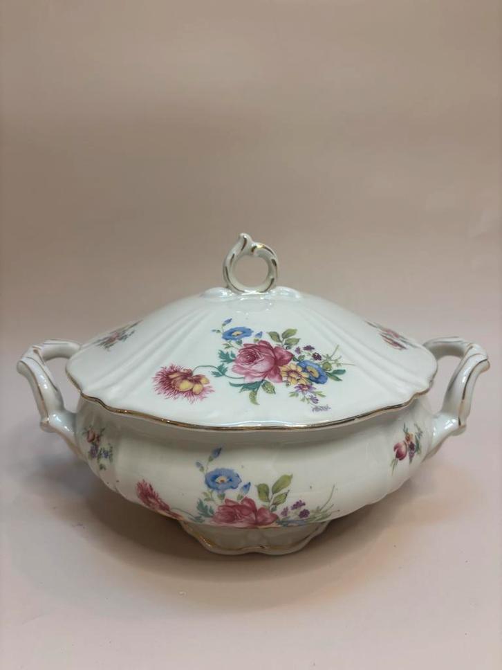 Titania Barok terrine dekschaal, genummerd, Antiek en Kunst, Antiek | Porselein, Ophalen of Verzenden