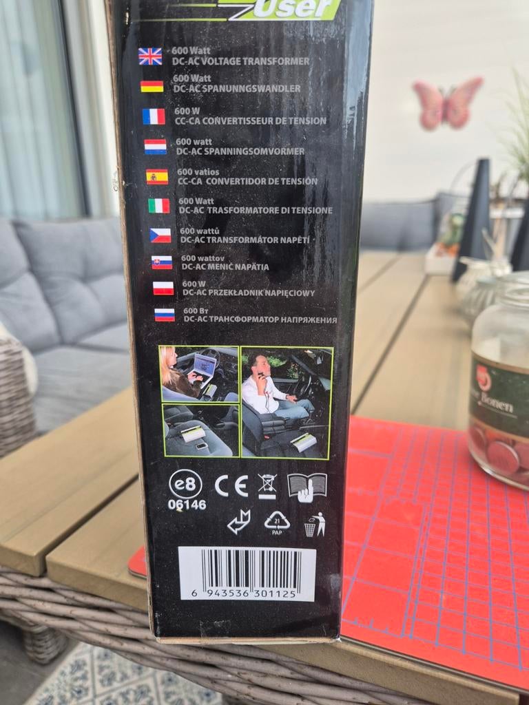 600W DC-AC Spanningsomvormer - Nieuw in doos!, Ophalen of Verzenden, Nieuw, Universele onderdelen