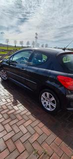 Peugeot 207 1.6 16V 3DRS 2008 Zwart, Auto's, Voorwielaandrijving, Stof, Zwart, 4 cilinders
