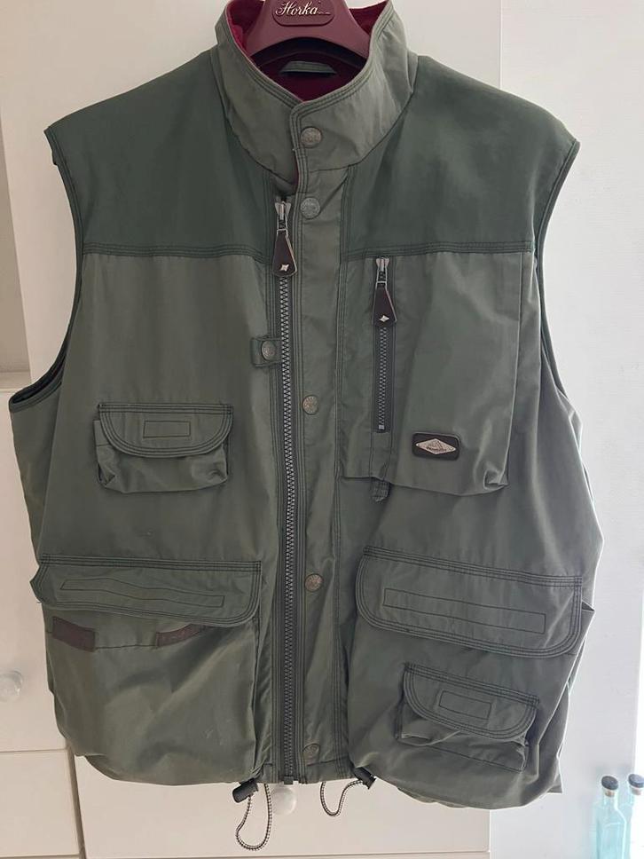 Tenson Bodywarmer Heren L Groen met Fleece Voering, Kleding | Heren, Bodywarmers, Zo goed als nieuw, Maat 52/54 (L), Groen, Ophalen of Verzenden