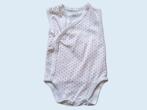 PRENATAL witte omslag romper met stipjes maat 50 ~ TH2095, Kinderen en Baby's, Babykleding | Maat 50, Nacht- of Onderkleding, Gebruikt
