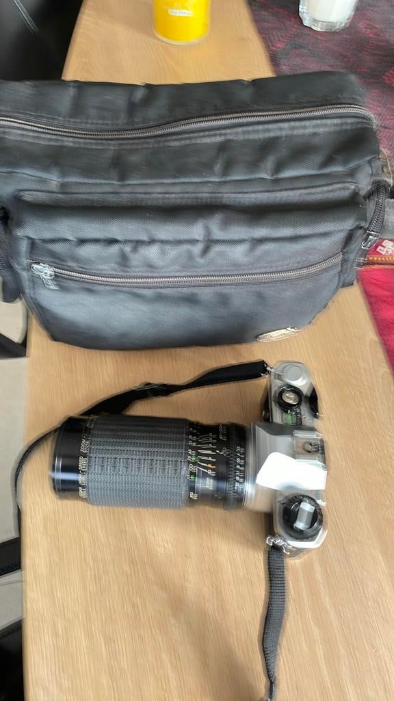 Pentax analoge camera met Sigma 80-200 mm lens, Ophalen of Verzenden, Zo goed als nieuw, Spiegelreflex, Pentax
