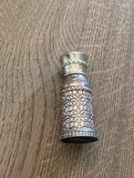 Vintage Arabian Oud parfum flesje, zilverkleurig, Sieraden, Tassen en Uiterlijk, Uiterlijk | Parfum, Ophalen of Verzenden, Gebruikt
