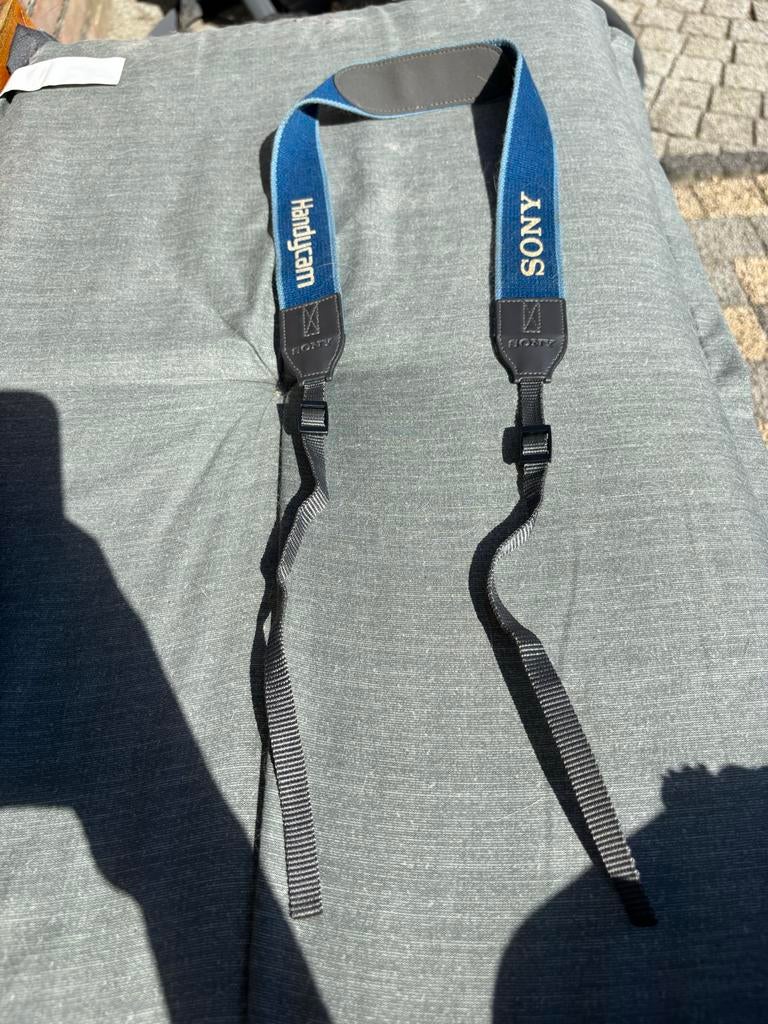 Originele Sony Handycam Schouderriem Blauw - Vintage, Gebruikt, Overige soorten, Ophalen of Verzenden, Sony