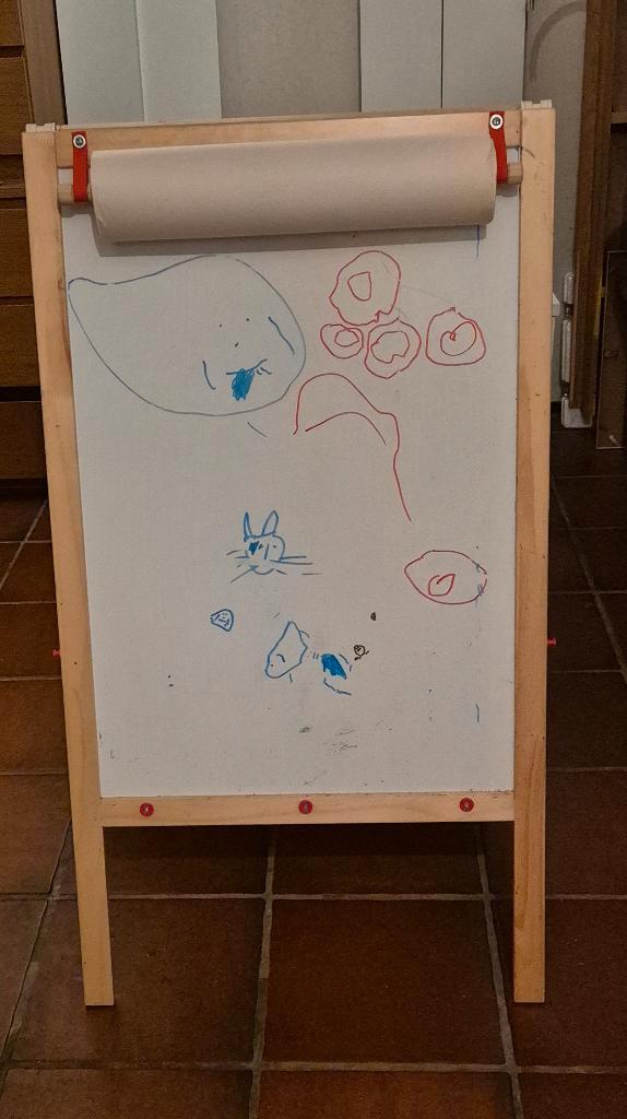 Inklapbaar WhiteBoard (TekenBord) + KrijtBord (SchoolBord), Diversen, Schoolborden, Gebruikt, Krijtbord, Ophalen of Verzenden