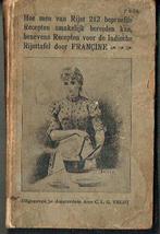 Recepten voor de Indische Rijsttafel Francine 1902, Verzenden, Gelezen, Azië en Oosters
