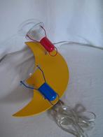 Houten maanlampje Memphis style jaren 80-90, Ophalen of Verzenden, Gebruikt, Hout, Jaren 80-90