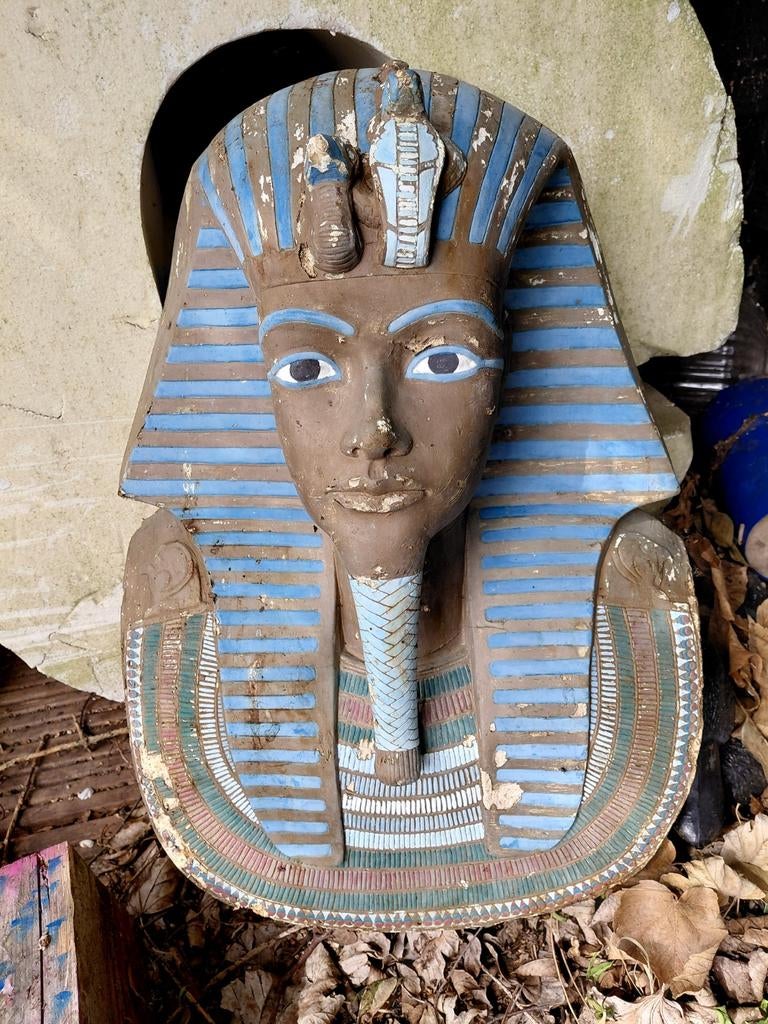 Farao masker, gips, Ophalen, Gebruikt