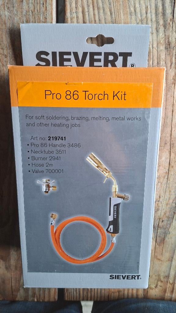 Sievert Pro 86 Torch Kit Brander en slang set. NIEUW!, ., Nieuw, Ophalen of Verzenden, .