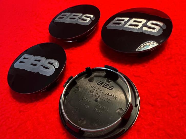 4X BBS EMBLEEM RX EN RS VELGEN PAST OP MEERDERE BBS VELGEN, Auto diversen, Wieldoppen, Nieuw, Ophalen of Verzenden