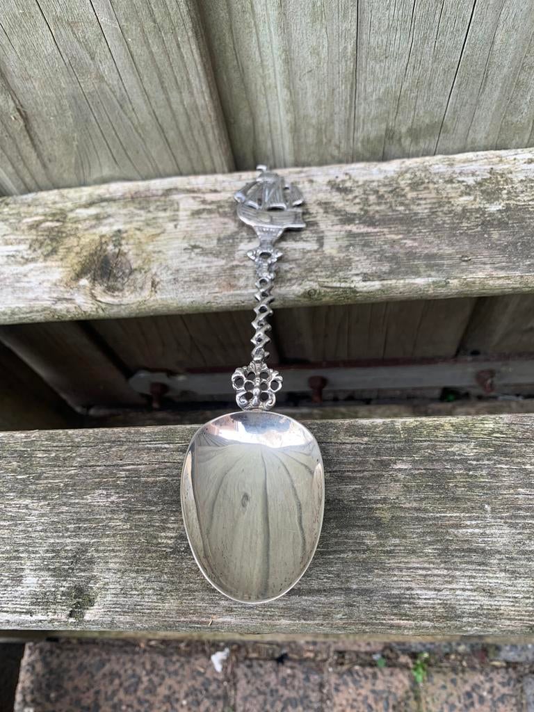 Antiek zilveren geboortelepel (schip), Verzenden, Zilver