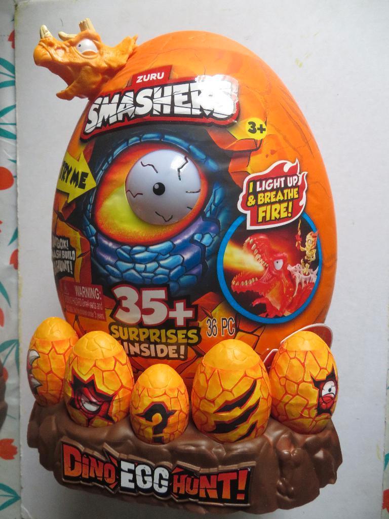 ZURU SMASHERS - DINO EGG HUNT ! -- T - REX 35 + SURPRISES, Ophalen of Verzenden, Nieuw, Jongen