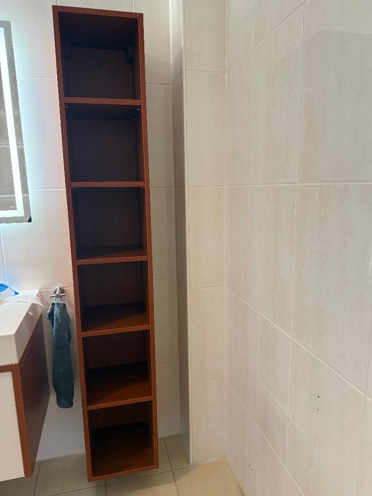 Hoge badkamer kast, Ophalen, (Half)hoge kast, Minder dan 50 cm, Gebruikt