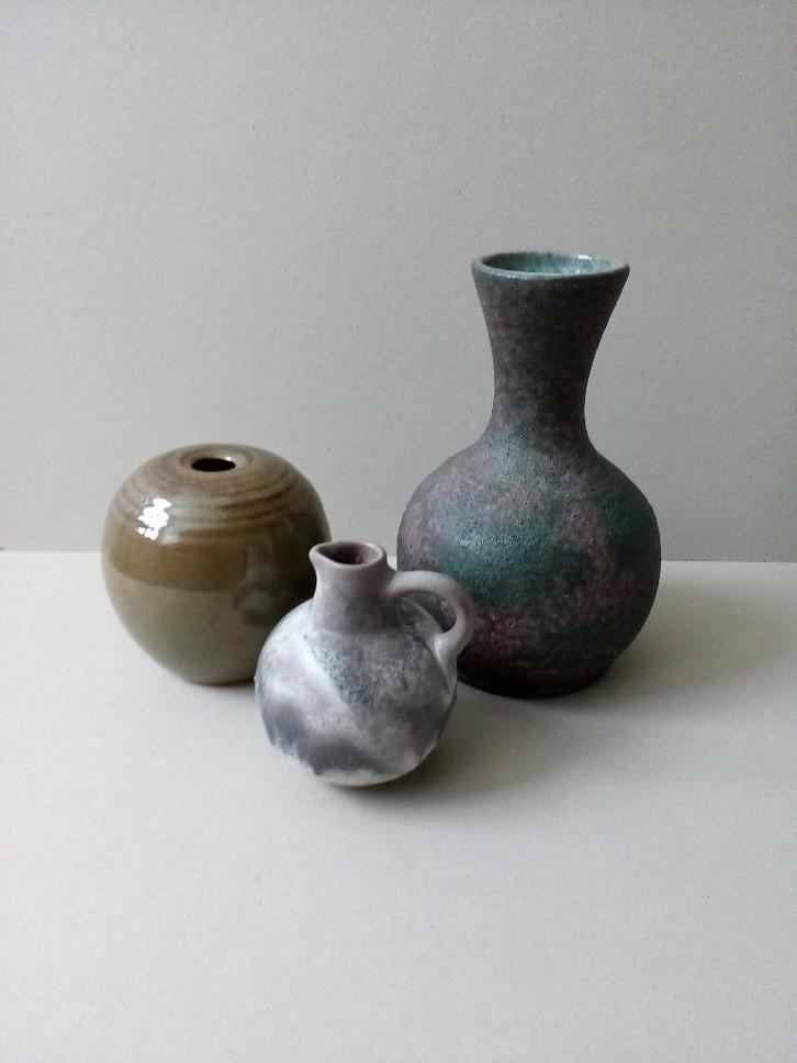 Keramiek vazen.Studio Pottery.Handgemaakt.Pr.p/stuk vanaf, Antiek en Kunst, Curiosa en Brocante, Ophalen of Verzenden