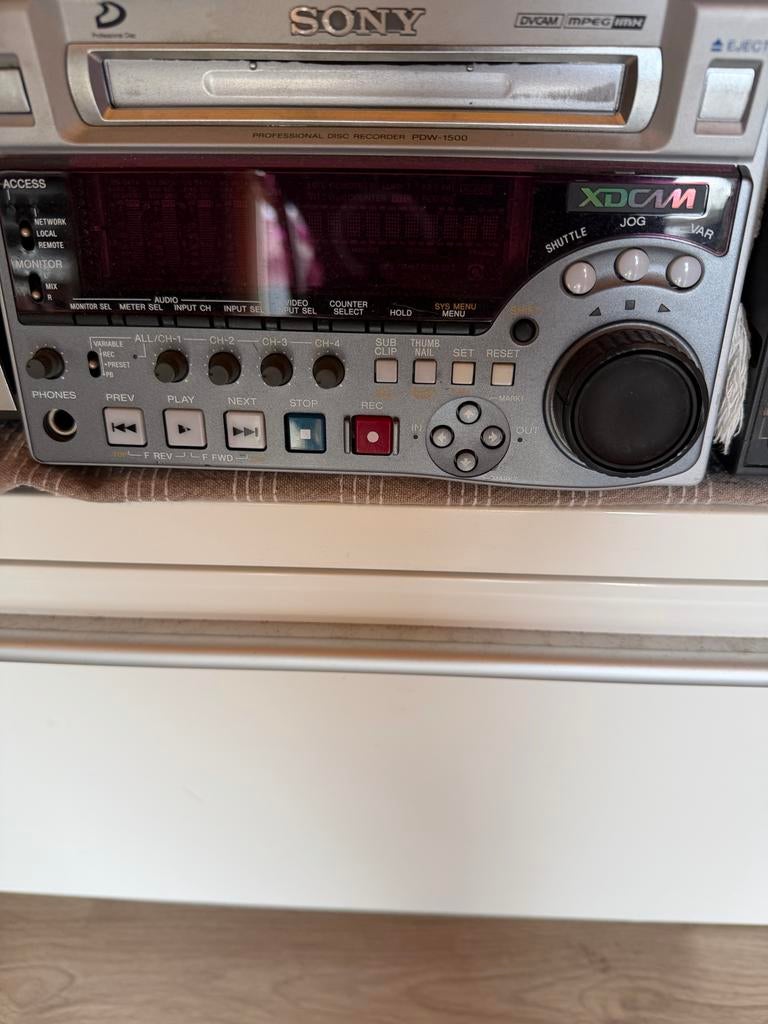 Sony PDW-1500 XDCAM Professionele Disc Recorder, Ophalen of Verzenden, Gebruikt, Video