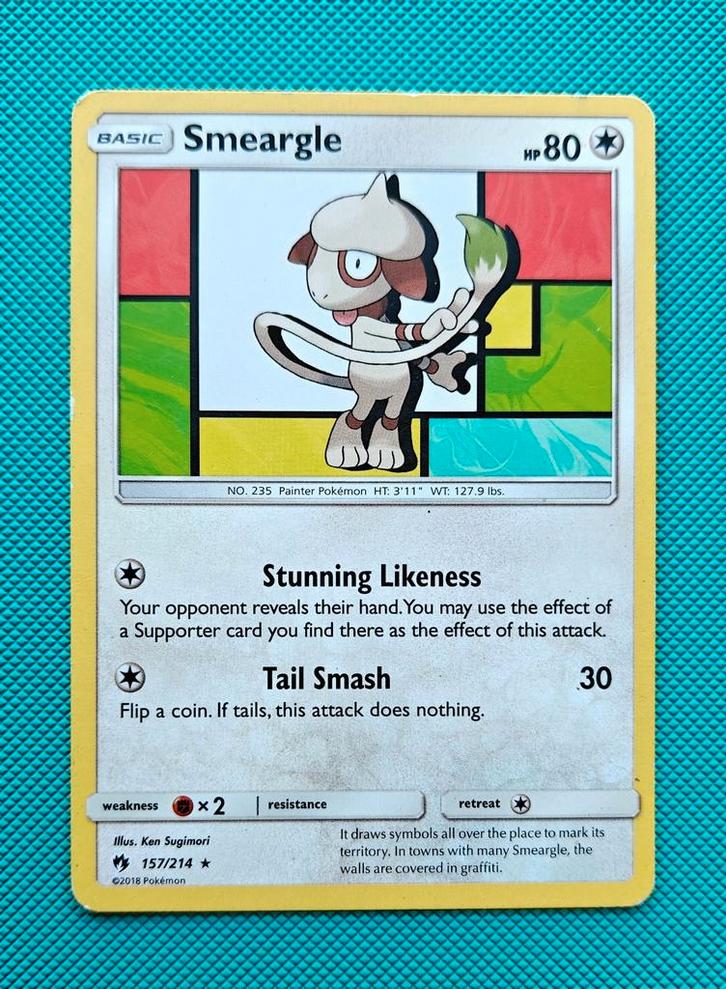 Smeargle LOT 157, Hobby en Vrije tijd, Verzamelkaartspellen | Pokémon, Ophalen of Verzenden