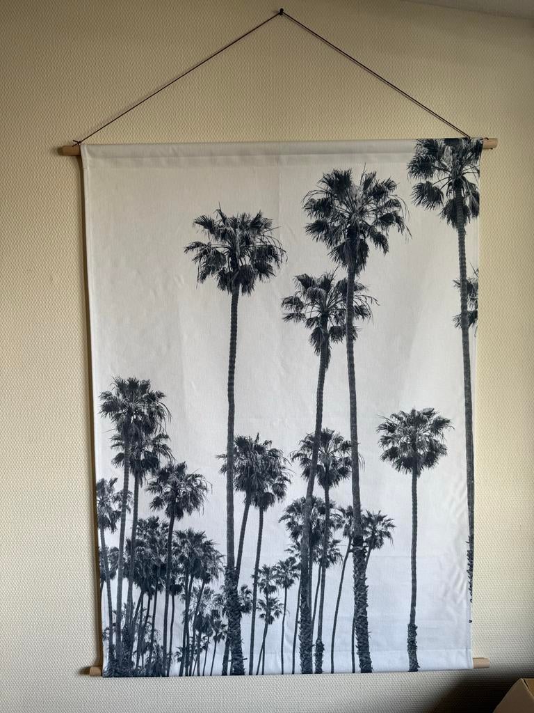 Wandkleed met palmbomen, Huis en Inrichting, Woonaccessoires | Wanddecoraties, Ophalen, Gebruikt