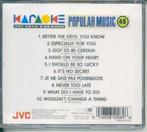 cd van Karaoke Popular Music 45 [ jvc CD+G], Ophalen of Verzenden, Zo goed als nieuw