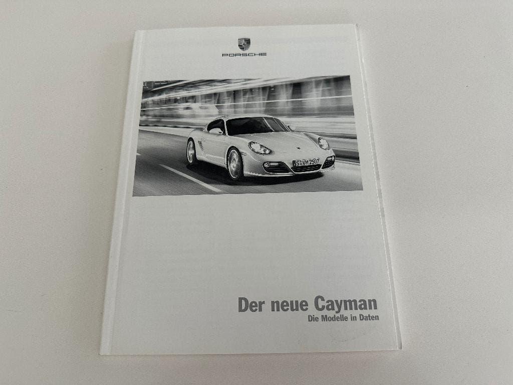 Folder Porsche Cayman modelle in Daten, Ophalen of Verzenden, Zo goed als nieuw, Porsche
