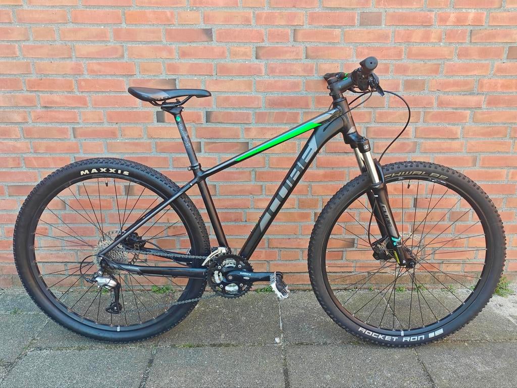 Cube Aim Pro CMPT 29" 17"/43cm Acera 3*9 SR Suntour XCT zgan, Fietsen en Brommers, Hardtail, Heren, Ophalen of Verzenden, Zo goed als nieuw