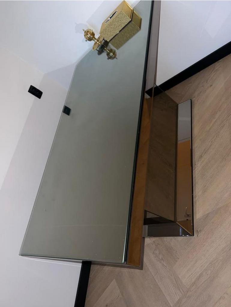 Luxe eettafel - eric kuster stijl + spiegelglas, Huis en Inrichting, Woonaccessoires | Spiegels, Ophalen of Verzenden, Zo goed als nieuw