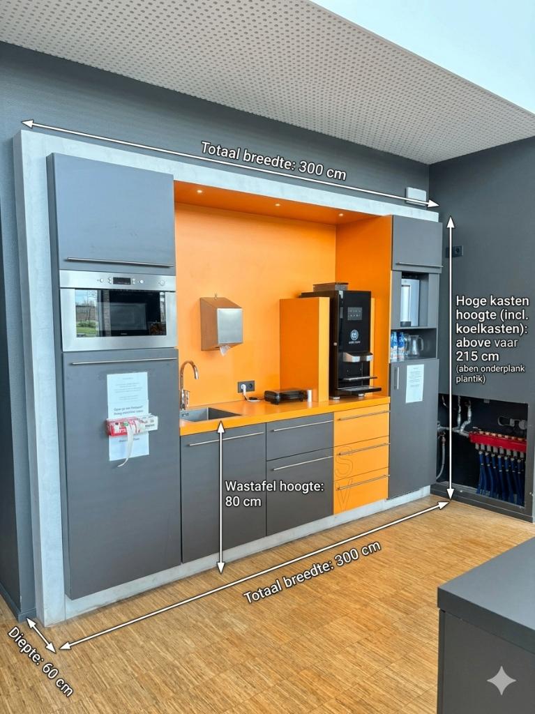 Complete keuken / Design keukenblok van 300 cm breed, Ophalen, Gebruikt, Overige kleuren, Enkelwandige keuken