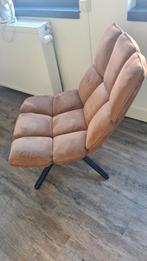 Comfortabele cognac stoel met lichte gebruikssporen, Huis en Inrichting, Stoelen, Ophalen, Gebruikt, Bruin, Eén