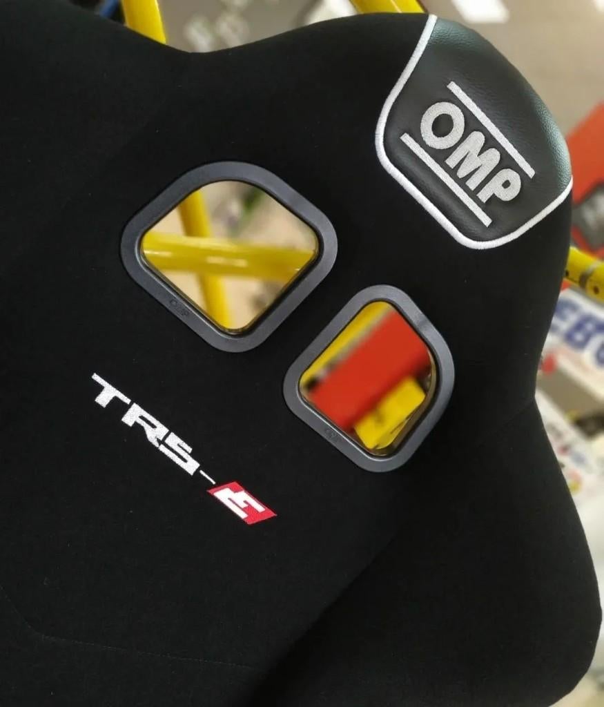 OMP TRS-E zwart kuipstoel racestoel sportstoel autostoel, Ophalen of Verzenden