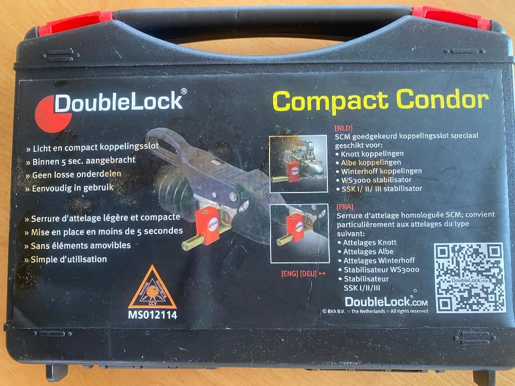 Double Lock voor koppeling aanhangwagen, Auto diversen, Aanhangwagen-onderdelen, Ophalen of Verzenden, Nieuw