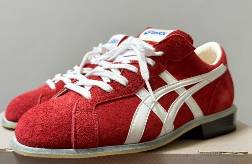 Asics 727 27.5 rood/blauw, Kleding | Heren, Schoenen, Ophalen, Blauw, Sportschoenen, Nieuw