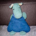 Sigikid nijlpaard knuffel. Blauw groen. Vintage., Ophalen of Verzenden, Overige typen