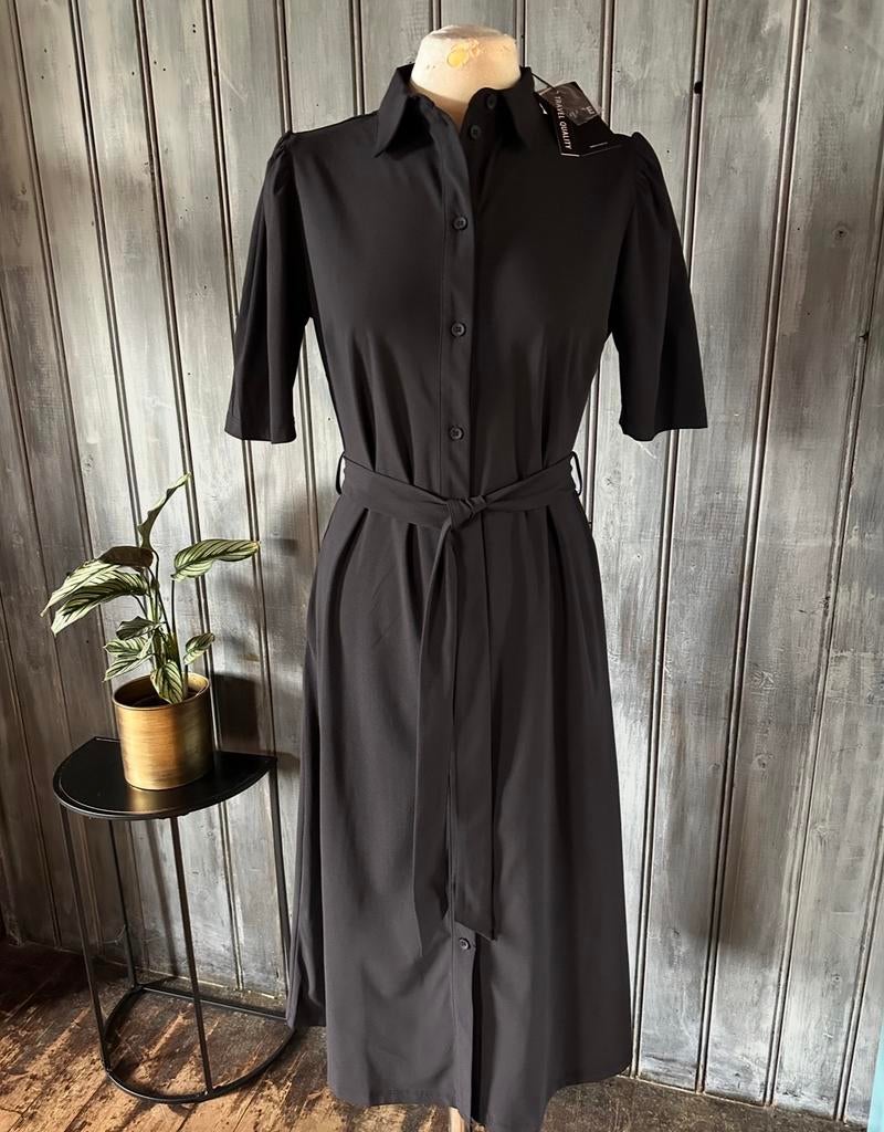 Mi Piace travelstof jurk maat: S of M Black, Maat 38/40 (M), Zwart, Nieuw, Ophalen of Verzenden