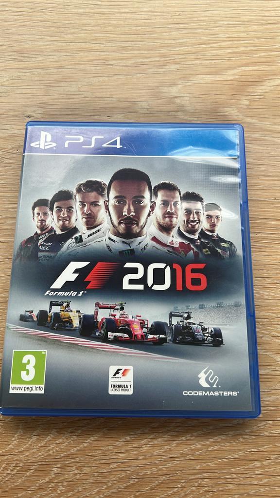 F1 2016 PS4 game, Spelcomputers en Games, Games | Sony PlayStation 4, Gebruikt, Racen en Vliegen, 1 speler, Vanaf 3 jaar, Online