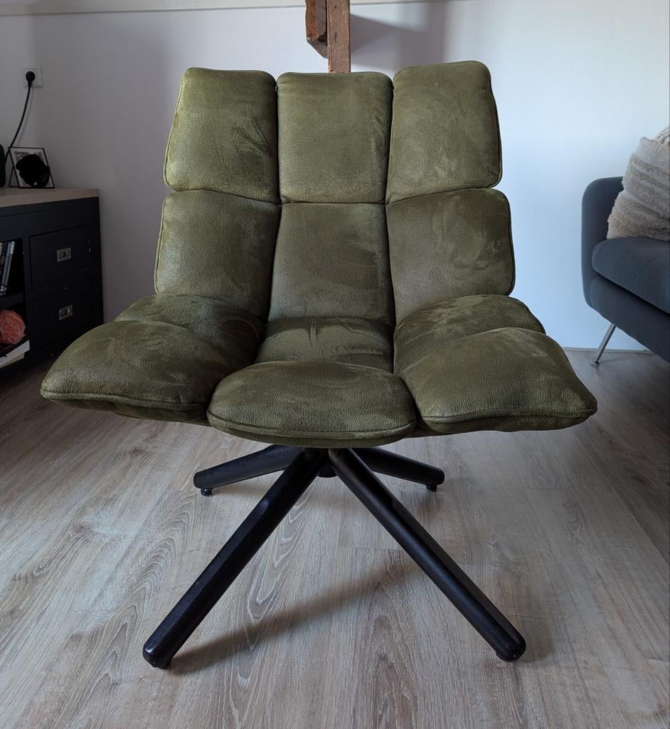 Groene Fauteuil - Daan, Ophalen, Modern, Luxe, Design, Overige kleuren, Zo goed als nieuw