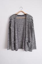 Antracietgrijs/Wit gestreept Vest Hema Maat S, Wit, Ophalen of Verzenden, Zo goed als nieuw, Maat 36 (S)