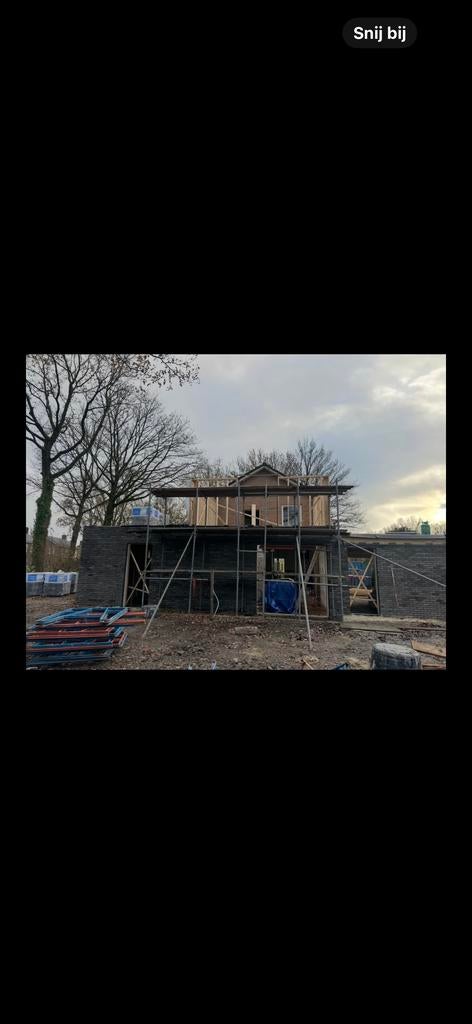 Complete gevelsteiger - Ideaal voor bouw en renovatie, Doe-het-zelf en Verbouw, Steigers, Ophalen, Gebruikt, Gevelsteiger, 5 meter of hoger