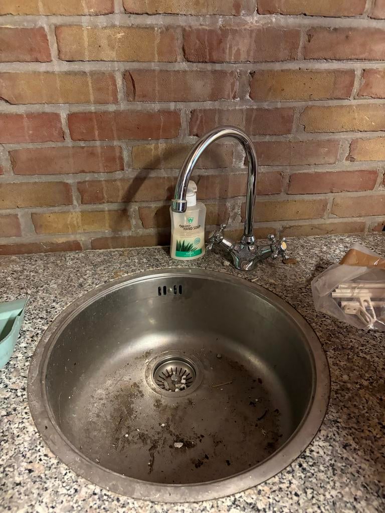 Keuken gratis ophalen - Inclusief spoelbak en kraan, Huis en Inrichting, Keuken | Complete keukens, Ophalen, Gebruikt, Enkelwandige keuken