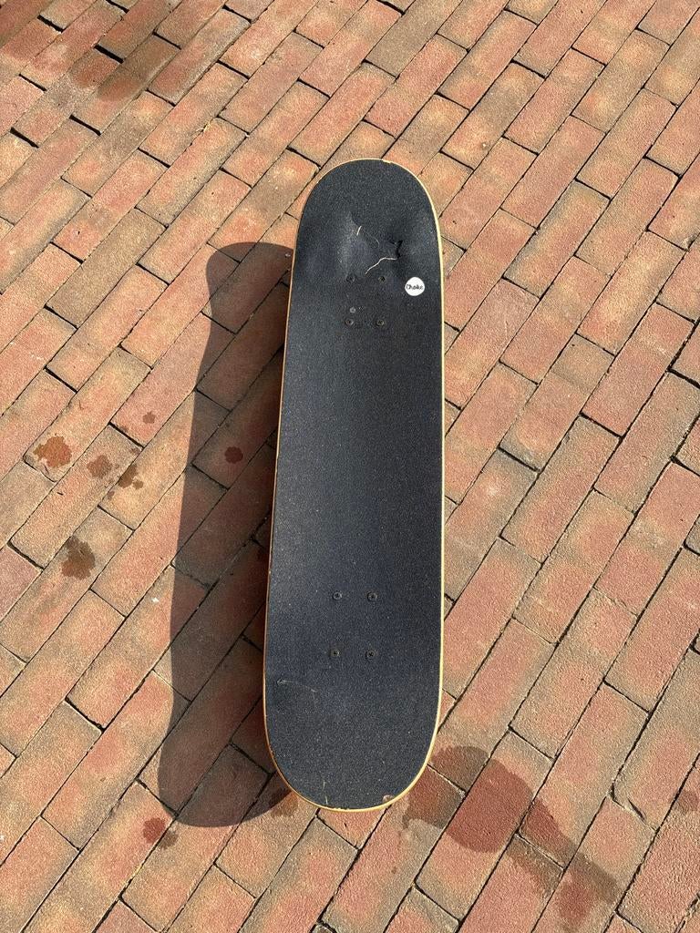 Skateboard 80x20 met Doodskop Design, Ophalen, Gebruikt, Skateboard