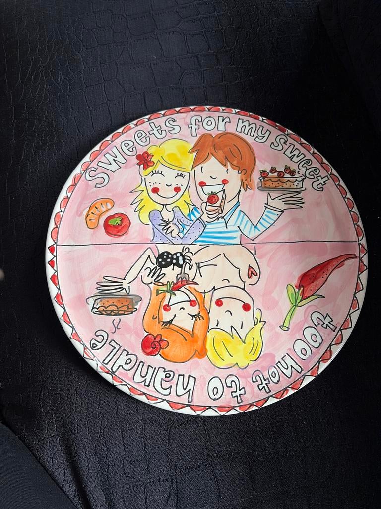 Blond Amsterdam bord 'Sweets for my sweet', Ophalen of Verzenden, Zo goed als nieuw