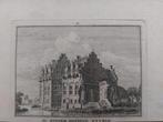 81 / Ridderhofstad Nyveld in De Meern Gravure uit 18e eeuw, Ophalen of Verzenden