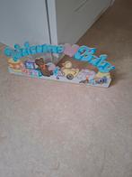Houten "Welcome Baby" bord, Ophalen of Verzenden