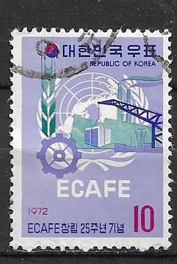 ZUID KOREA 1972, Ophalen of Verzenden, Gestempeld, Zuid-Azië