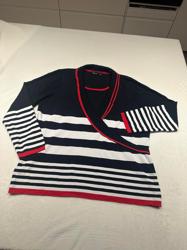 Witteveen Top Trui Gestreept XXL, Kleding | Dames, T-shirts, Zwart, Maat 46/48 (XL) of groter, Nieuw, Ophalen of Verzenden