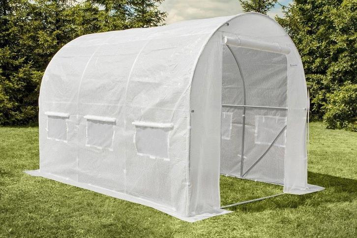 Tunnel kas (folietunnel 3x2m), Tuin en Terras, Kassen, Nieuw, Kweekkas, Staal, Folie, Ophalen