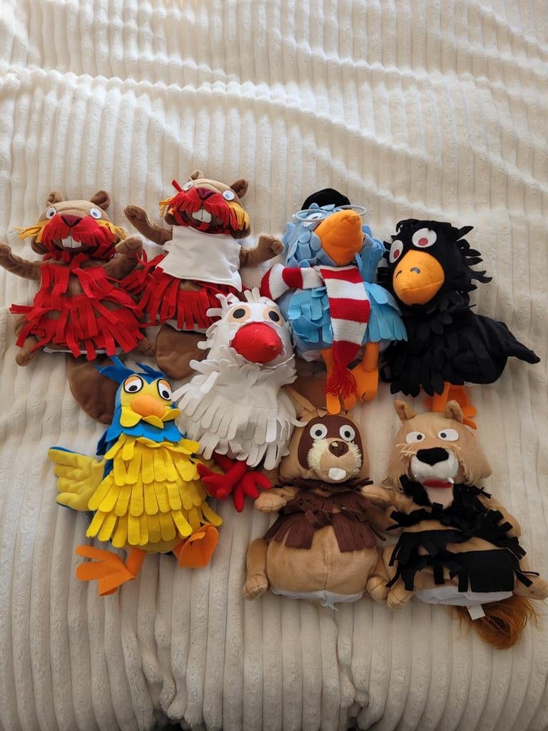 Handpoppen Fabeltjeskrant, Ophalen of Verzenden, Zo goed als nieuw, Jongen of Meisje