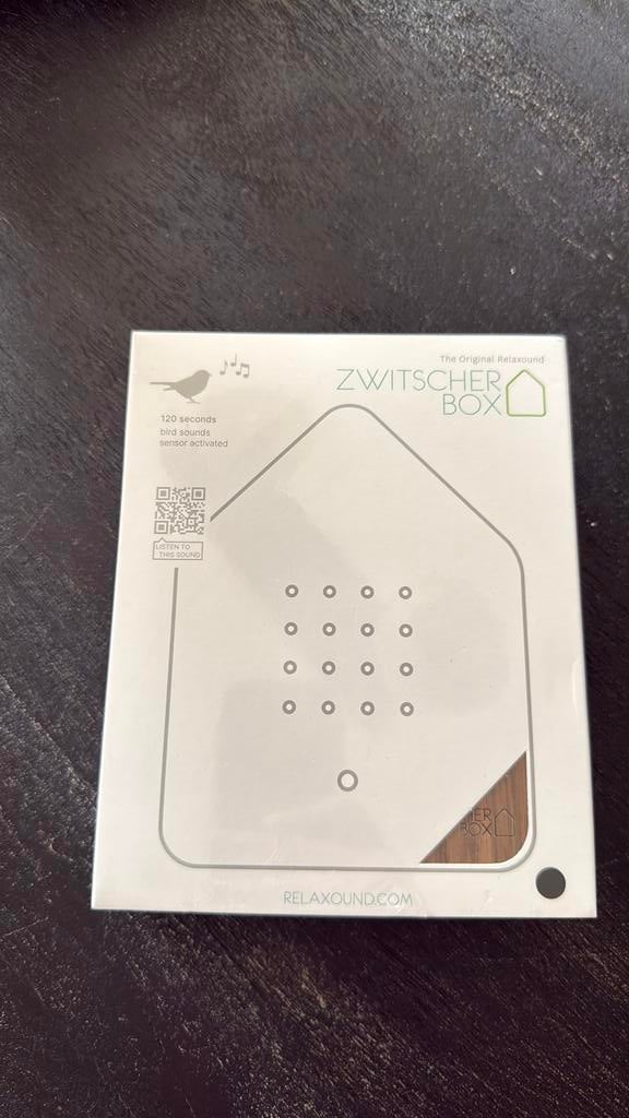 Relaxound Zwitscherbox vogelhuisje met vogelgeluiden, Ophalen of Verzenden, Nieuw, Meerkleurig