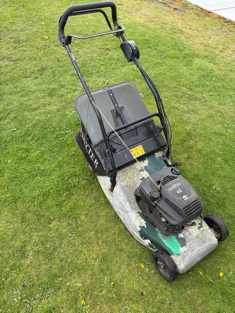 Hayter Harrier Benzine Grasmaaier, Tuin en Terras, Grasmaaiers, Gebruikt, Benzine-grasmaaier, 40 t/m 49 cm, Cirkelmaaier, Opvangzak